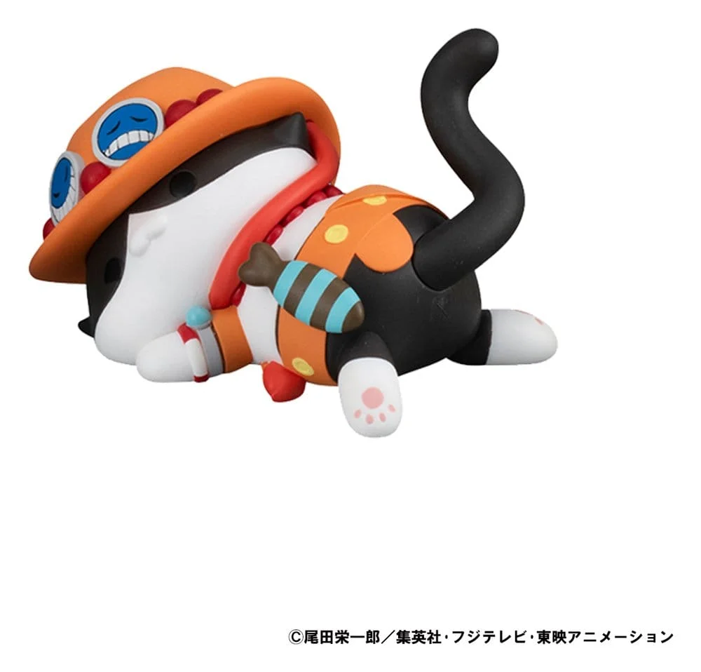 One Piece Mega Cat Project Trading Figure Egghead NyanPieceNyan! Stickie! 3 cm - 1 Unidade